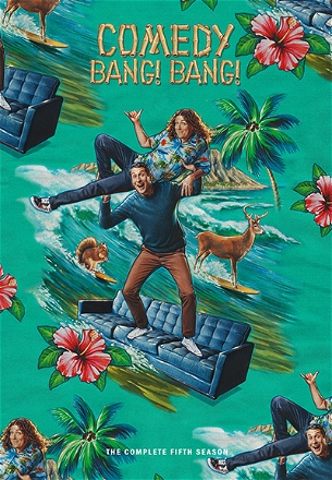 Kristen Schaal Wears Strawberry Colored Pants and a Multicolored Shirt